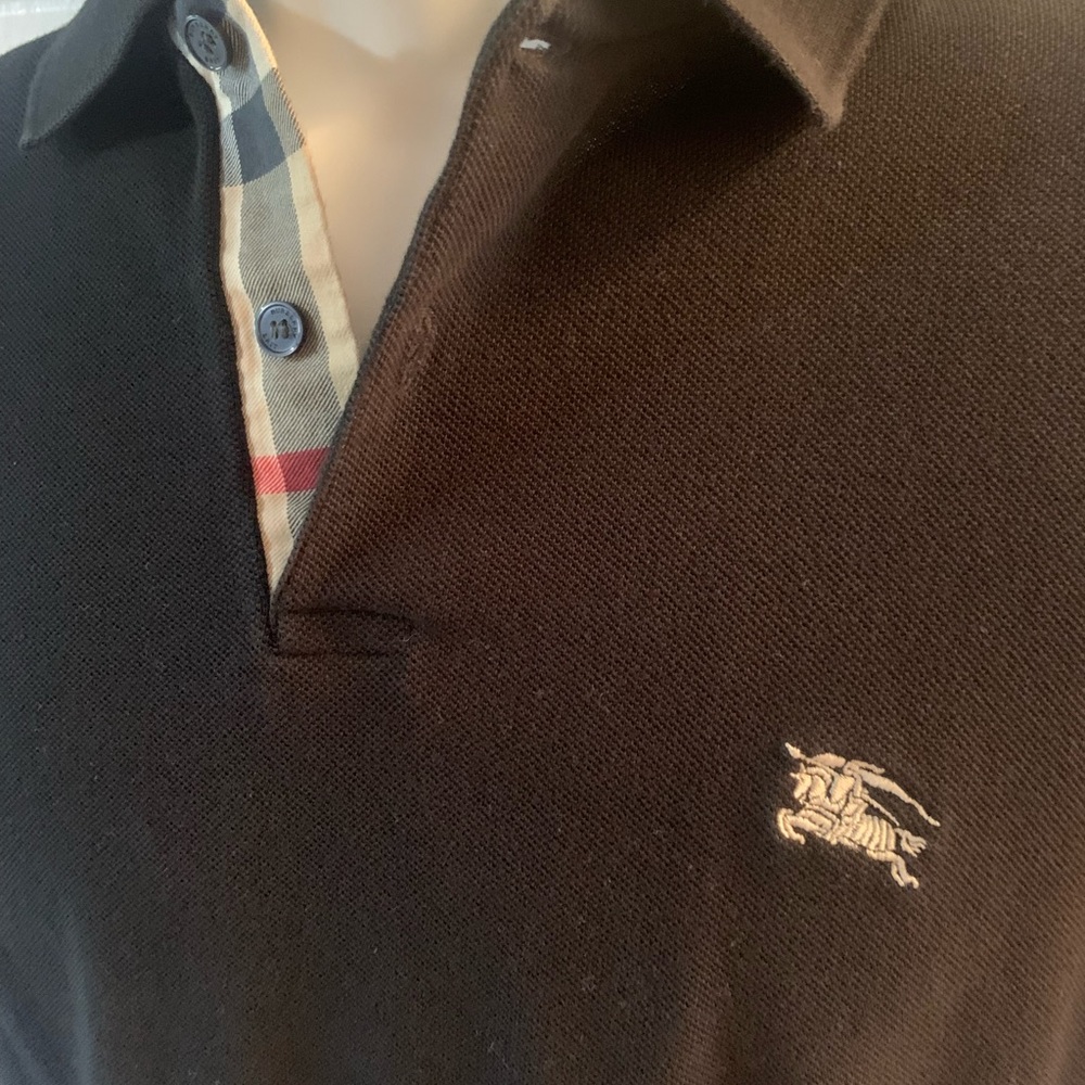Burberry Monogram Black Pique Polo - 100% authentic - Picture 2 of 3